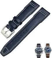 [NGALJJ] Genuine Leather Watch Strap 20mm 21mm 19mm 22mm Cowhide Watch Band IWC Mark Big Pilot Spitfire PORTOFINO Watch Accessories