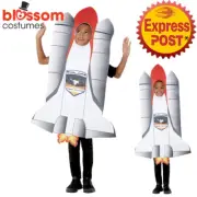 CK1714 Rocket Ship Child Costume Boys Girls Spaceman NASA Suit Book Week Outfit
