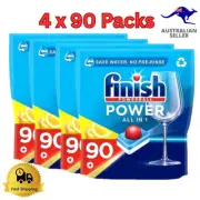 360 Finish Powerball-In-One Lemon Dishwashing Tablets (4 x 90 Pack)