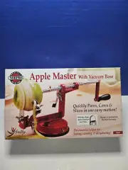NIB Norpro #866R Apple Master With Vacuum Base Slicer And Corer Pares Apples