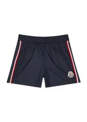 Moncler Kids Shell Swim Shorts - Navy 18 months