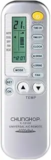 Tavice Universal Remote Compatible for Aircon Remote Replacement Silver - AC Air Conditioner Control 1 in 100