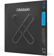D'Addario Guitar Strings - XT Phosphor Bronze Coated Acoustic Guitar Strings - XTAPB1253 - Extended String Life with Natural Tone & Feel - For 6 String Guitars - 12-53 Light