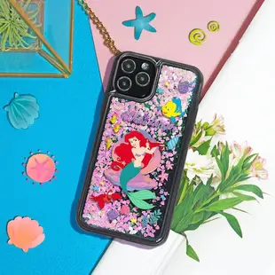 韓國 迪士尼 小美人魚 液態流沙 手機殼│iPhone 15 14 13 12 11 Pro Max Mini Plus