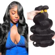 12A Brazilian Virgin Hair Body Wave 3 Bundles 10" 12" 14" 300g Brazilian Remy...