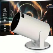 4K Portable Projector 1080P 1280x720P 180 Adjustable,Suitable For Mobile Phone/computer/TV Stick/tablet Computer,For Home Theater/office