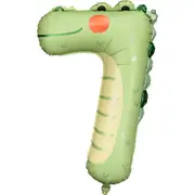 SuperShape Number 7 Foil Balloon - Crocodile - 73cm