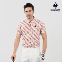 在飛比找momo購物網優惠-【LE COQ SPORTIF 公雞】高爾夫系列 男款卡其x