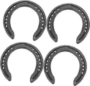 BESPORTBLE 4pcs Iron Horseshoe Horse Hoof Repair Tools Riding Equestrian Tools Horse Shoes Ornament for Wall Decor Party Favor