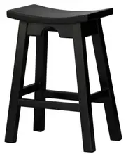 CT Midnight Noir Solid Timber Counter Stool