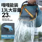 9.2加厚打水桶帶繩可折迭提水桶釣魚桶魚箱活魚桶路亞便攜魚護桶裝魚加厚打水桶帶繩可折迭提水桶釣魚桶魚箱活魚桶路亞便攜魚護