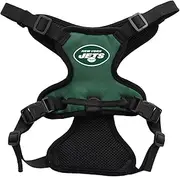 Littlearth Unisex-Adult NFL New York Jets Front Clip Pet Harness, Team Color, Medium
