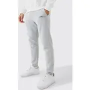 Mens Grey Marl Man Signature Slim Fit Joggers