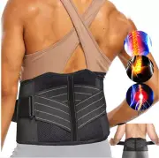 Adjustable Lower Back Brace Lumbar Support for Men Women Waist Belt Pain Relief