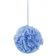 Mega Crafts - 10" Artificial Flower Pomander Kissing Ball - Light Blue, 1PC