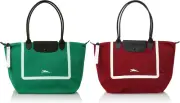 Brand New) Longchamp Le Pliage Scuba L Shopping Tote Bag Large -LUMIERE/BORDEAUX