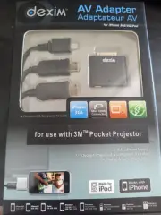 Dexim 30-Pin AV TV Adapter HDMI Component Cable iPhone iPod iPad