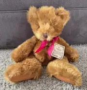 RUSS BERRIE Wadsworth TEDDY BEAR plush Stuffed Animal weighted 15" original TAGS