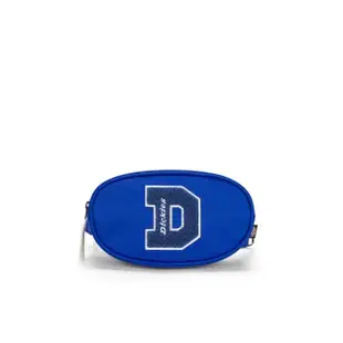 【Dickies】男女款深寶藍Logo立體刺繡設計休閒腰包｜DK012397G58