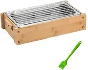 BBQ Grill Outdoor Outdoor Indoor Barbecue Charcoal Grill Portable Bamboo ox Charcoal Bbq Grills Commercial Barbecue Kebab Stove Heating Oven Household