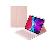 Detachable Keyboard Case with Pencil Holder for iPad 10.2/10.5/10.9 - Pink