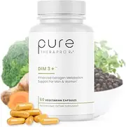 DIM 3 + (2 Month Supply) 60 Vegan Caps | DIM-200mg, Curcumin-250mg & BioPerine-2.5mg | Supports Healthy Estrogen Metabolism in Men & Women | Natural Aromatase Inhibitor | Pharmaceutical Grade