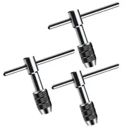 Ratchet Tap Tap Wrench Adjustable T Type Chrome Vanadium Steel Hand Thread M5-M8
