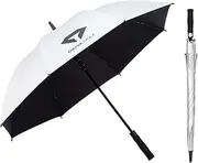 DAIYA GOLF OT-5004 Diamond One-Touch Golf Umbrella, Silver, For Rain or Shine, One-Touch Open, UPF 50+, 99.9% UV Shielding Rate, Water Repellent, Rain Umbrella, Parasol, UV Protection, Large,