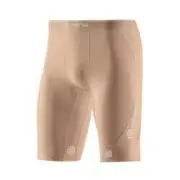 NEW || SKINS DNAMIC MENS COMPRESSION HALF TIGHTS - FLESH