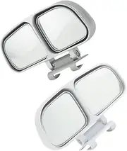 MUCKLILY 2pcs Wide Angle Mirror for Car Rearview Side Mirrors Left Right Durable Design for Safe Reversing Parallel Parking
