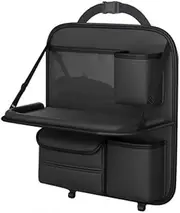 ATATQY Car Seat Back Organizer Compatible For Nissan Juke F15 F16 Auto Backseat Storage Pockets With Foldable Table Tray Tablet Holder Tissue Box