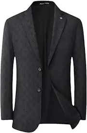 [Zadaos] Men's Blazer Fashion Casual Single Breasted Jacket Suit Coat Plus Size