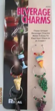 BEVERAGE CHARMS..6 PER PACKAGE..MAKES IT EASY TO FIND YOUR GLASS IN A CROWD