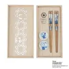 Peanuts Pair chopsticks & chops rest set ANA All Nippon Airways 75th anniversary