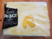 VTG Pequot No Iron Percale Double Full Flat Bed Sheet Flutter Bye Butterfly NEW