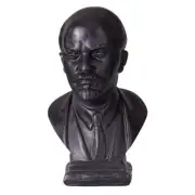 Soviet Russian Leader Vladimir Lenin Stone Bust Statue Sculpture 9.5 cm