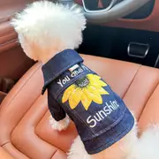 Sunshine Roll Denim Chic Denim Pet Vest Stylish Jean Jacket For Dogs Cats Xl Around 16Kg Dog Clothing & Shoes
