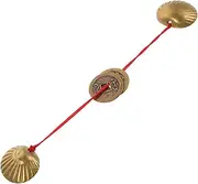 ORFOFE Metal Decorations with Red String Ancient Dynasty Chinese Copper Feng Shui Luck Charm Toys