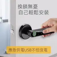 在飛比找蝦皮購物優惠-現貨 指紋鎖 電子門鎖 電子喇叭鎖 家用  通用 木門智能電