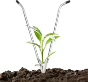 Bulb Planting Tool, Seeding Sower Device for Plant, Multi-Functional Garden Transplanter Aid with Ergonomic Handle for Vegetables Bulbs Fruit Trees