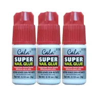 3 bottles Super nail Glue professional Salon Quality,Quick and Strong Nail