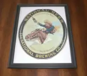 NATIONAL BEER BEST IN THE WEST FRAMED AD PRINT - NATIONAL BREWERY SAN FRANCISCO