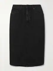 [PAIGE] PAIGE - + Net Sustain Siren Denim Skirt - Black - 23 23 Black