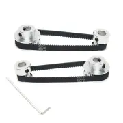 Efficient Set of Aluminum Timing Pulleys for 3D Printers and Drilling Machines