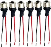 6 Pcs 1156 BA15S P21W LED Bulb Sockets,Single Contact Male Head 1156 BA15S P21W Socket Connector Adapter for Car LED Light Headlight Turn Signal Tail Lamp