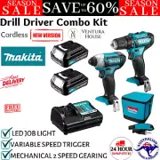 Makita Cordless Drill Driver Combo Kit with Batteries Lithium-ion 12V CLX224 New