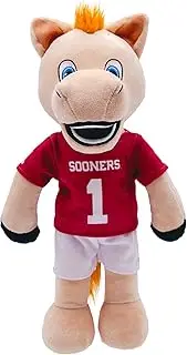 14" University of Oklahoma Boomer Mascot Plush Figure - College Football Ragdoll - Sports Mascot Figure - Soft Plush Material - WashableDoll - Rag Dolls