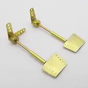 Toy Accessories 1Pair RC Boat Rudder Copper Submerged Steering Rudder Servo Arm Compatible with 1/350 RC Boat Marine KMS Bismarck Battleship Ship