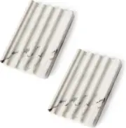 2PCS Italian Natural Marble Soap Dish for Shower, Stone Soap Tray for White