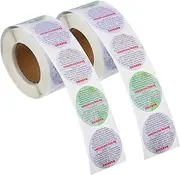 2 Rolls Candle Warning Labels of Safety Stickers for Candle Making Supplies Printed English Easy to Peel and Stick for DIY Jars Tins and Containers